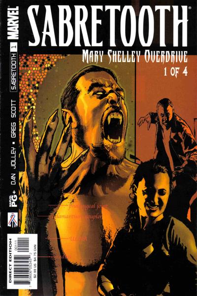 Sabretooth: Mary Shelley Overdrive #1 (2002)- Vf 8.0