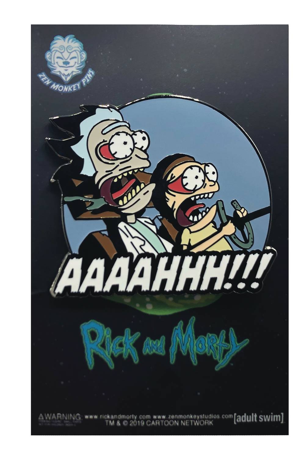 Rick and Morty Aaaah Pin