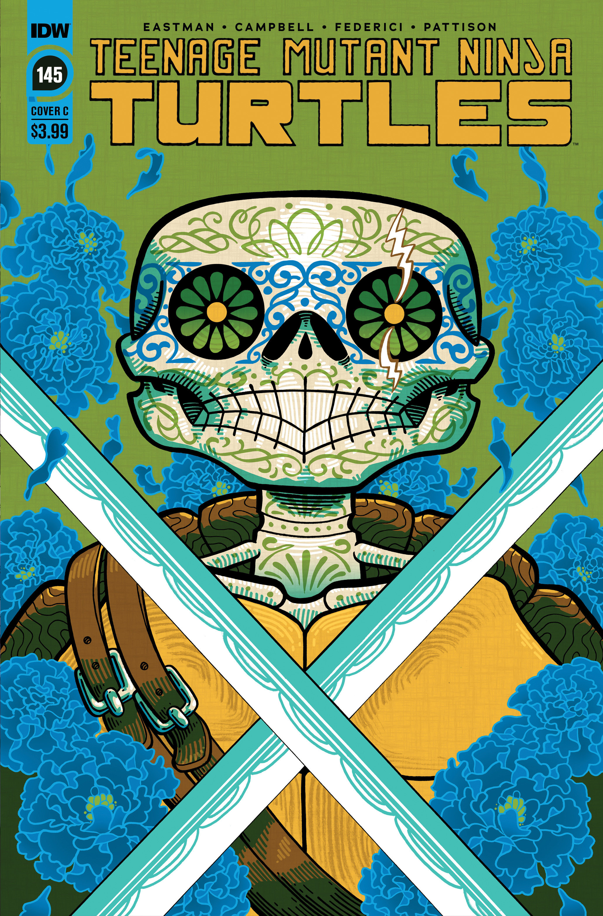 Teenage Mutant Ninja Turtles Ongoing #145 Cover C Día De Los Muertos