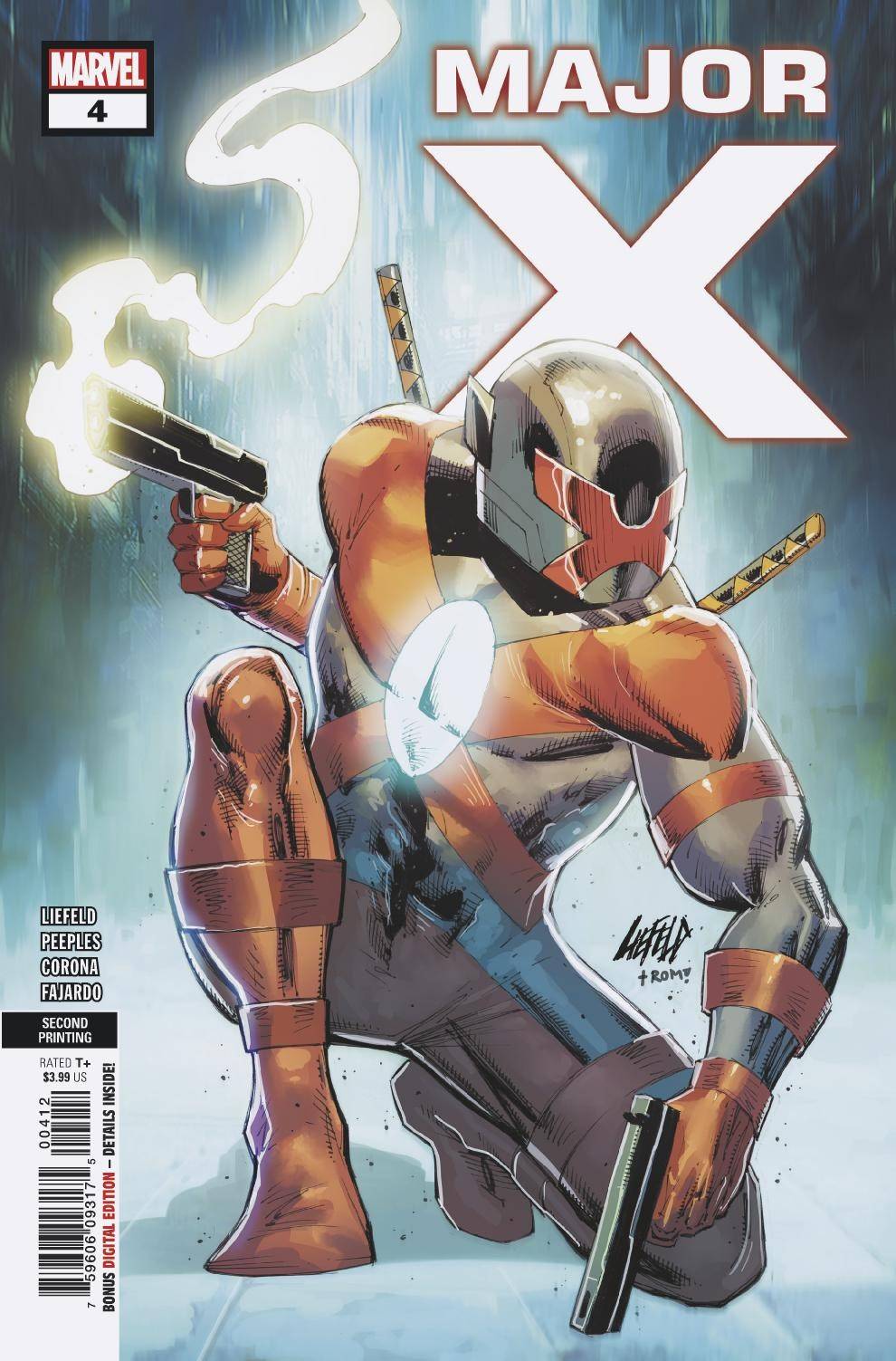 Major X #4 2nd Printing Liefeld Variant (Of 6)