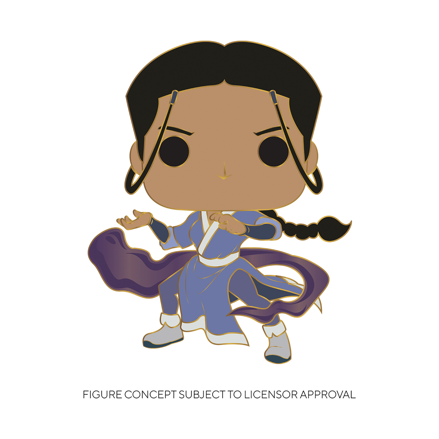 Pop Katara Large Enamel Pin-Jh