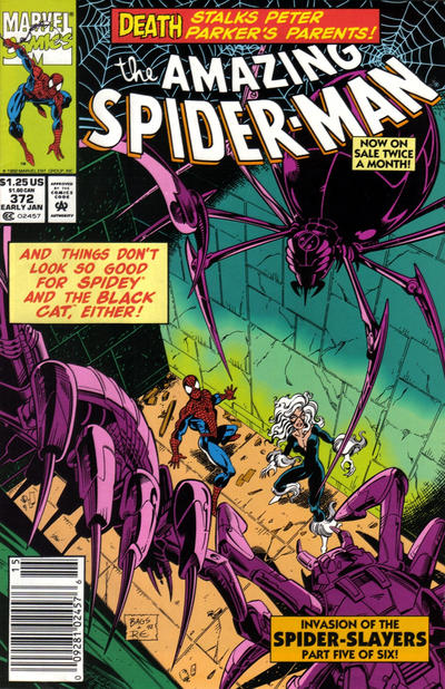 The Amazing Spider-Man #372 [Newsstand]- Fine 