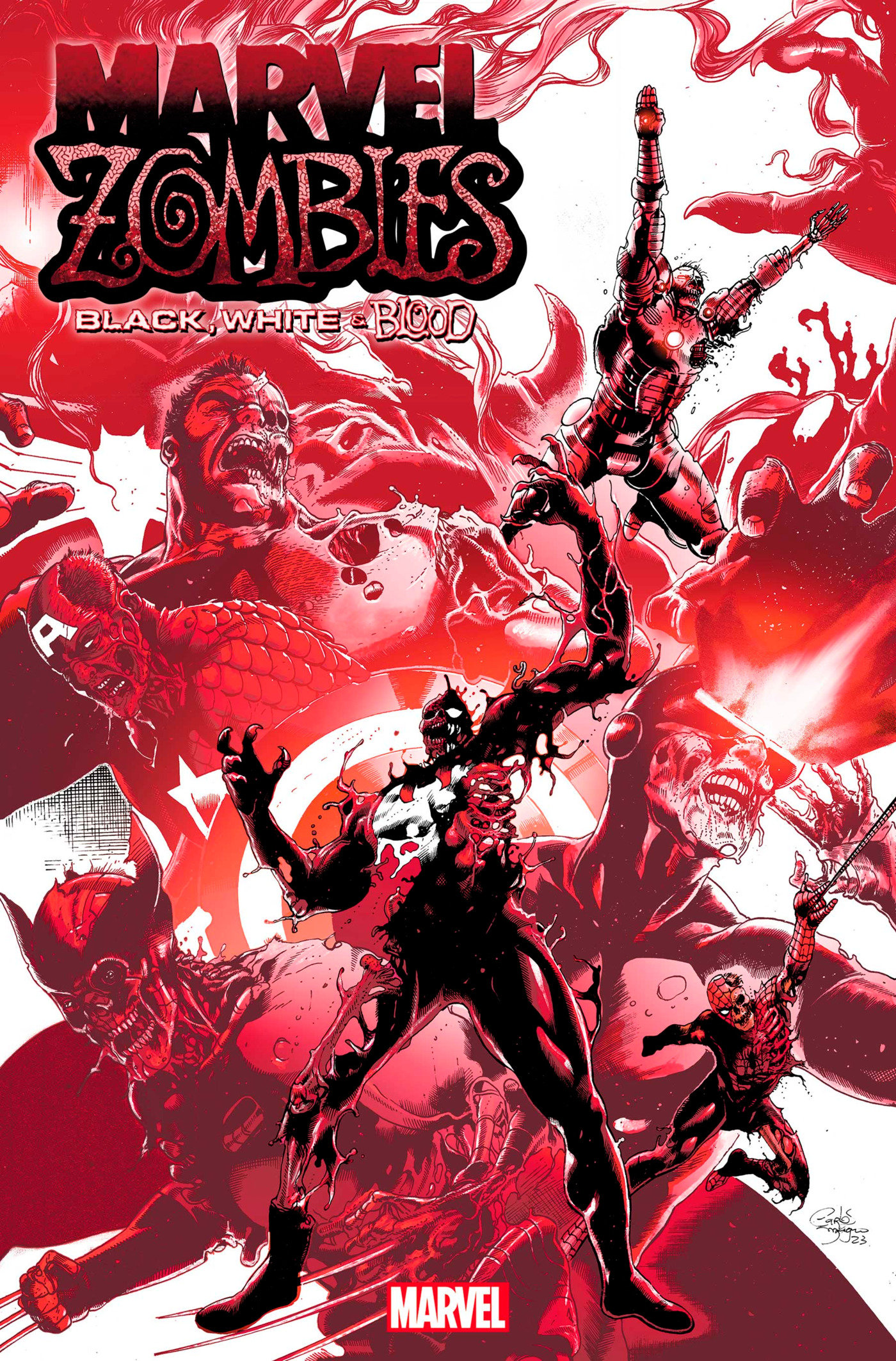 Marvel Zombies Black, White & Blood #1 Carlos Magno Homage Variant 1 for 10 Incentive