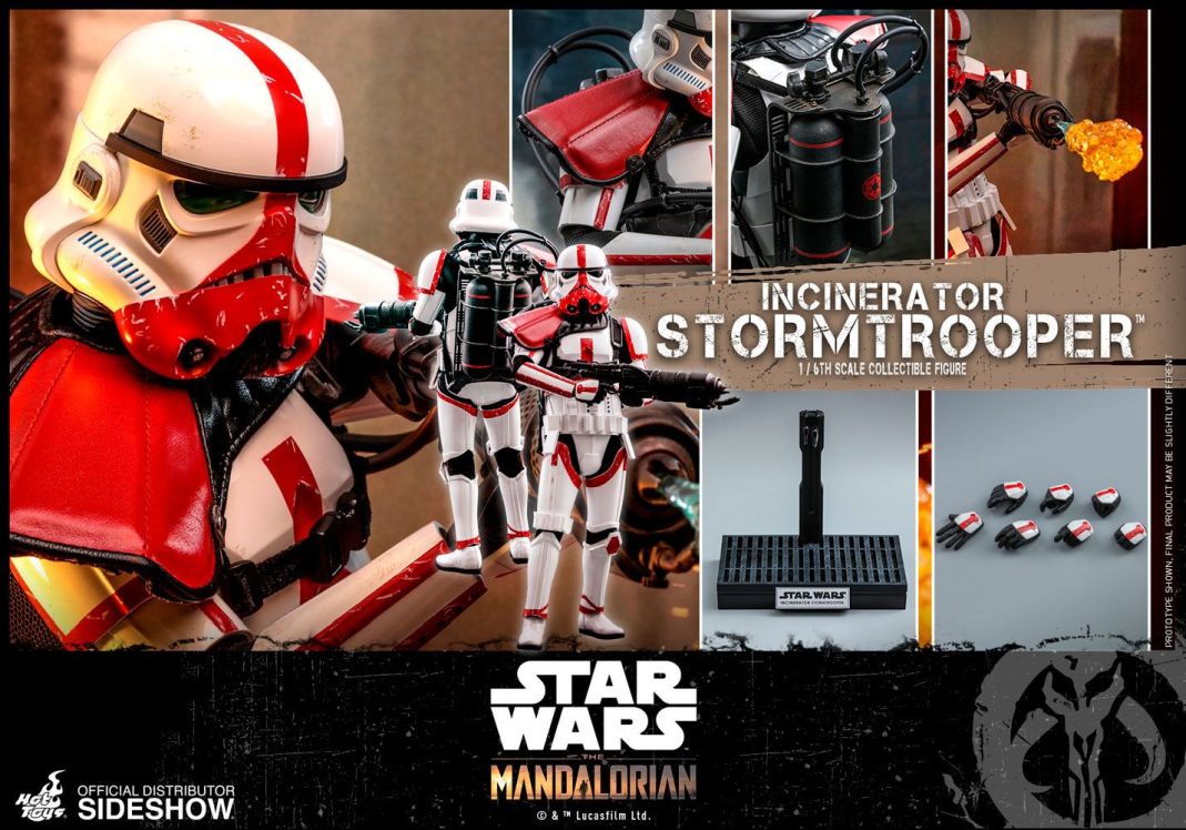 Hot Toys Star Wars The Mandalorian Incinerator Stormtrooper 1/6 Action Figure