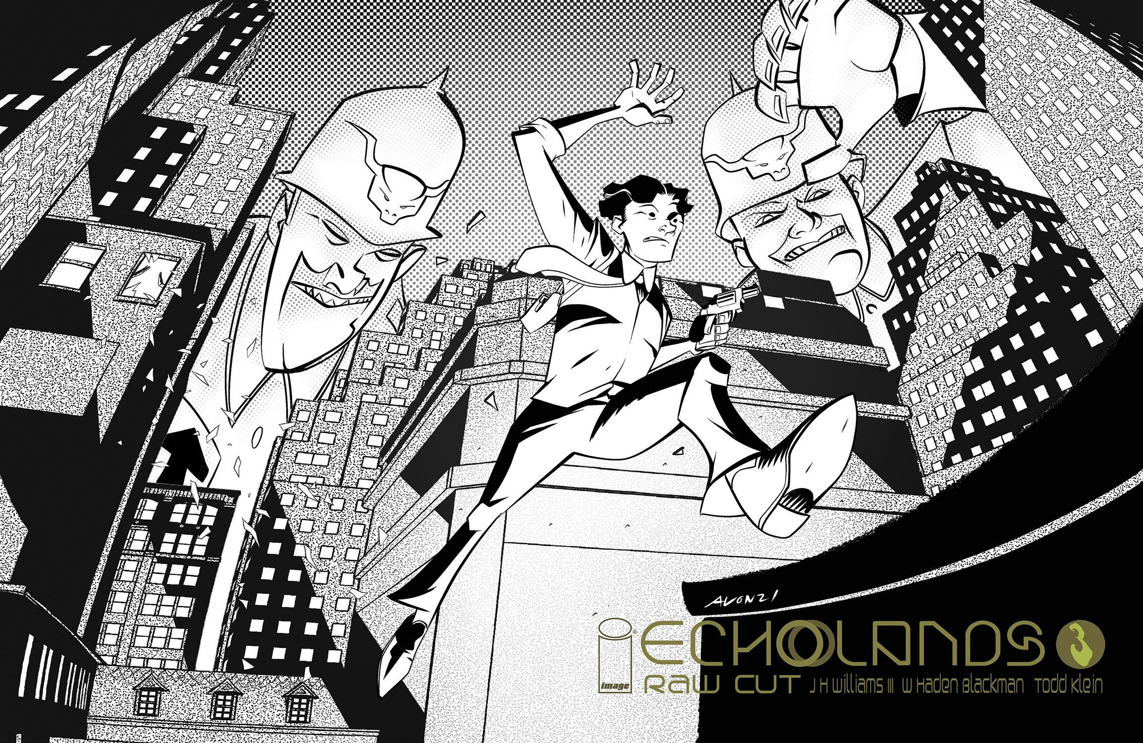 Echolands Raw Cut Edition #3 Cover B Oeming & Soma (Mature)