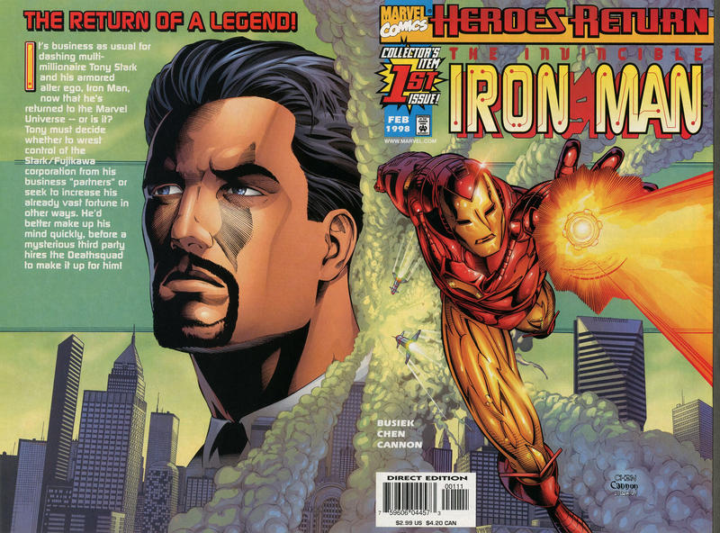 Iron Man #1 [Direct Edition]-Very Fine (7.5 – 9)