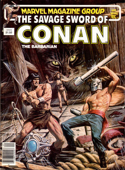 The Savage Sword of Conan #92 [Newsstand]-Fine