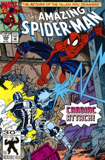 The Amazing Spider-Man #359 [Direct]-Fine (5.5 – 7)