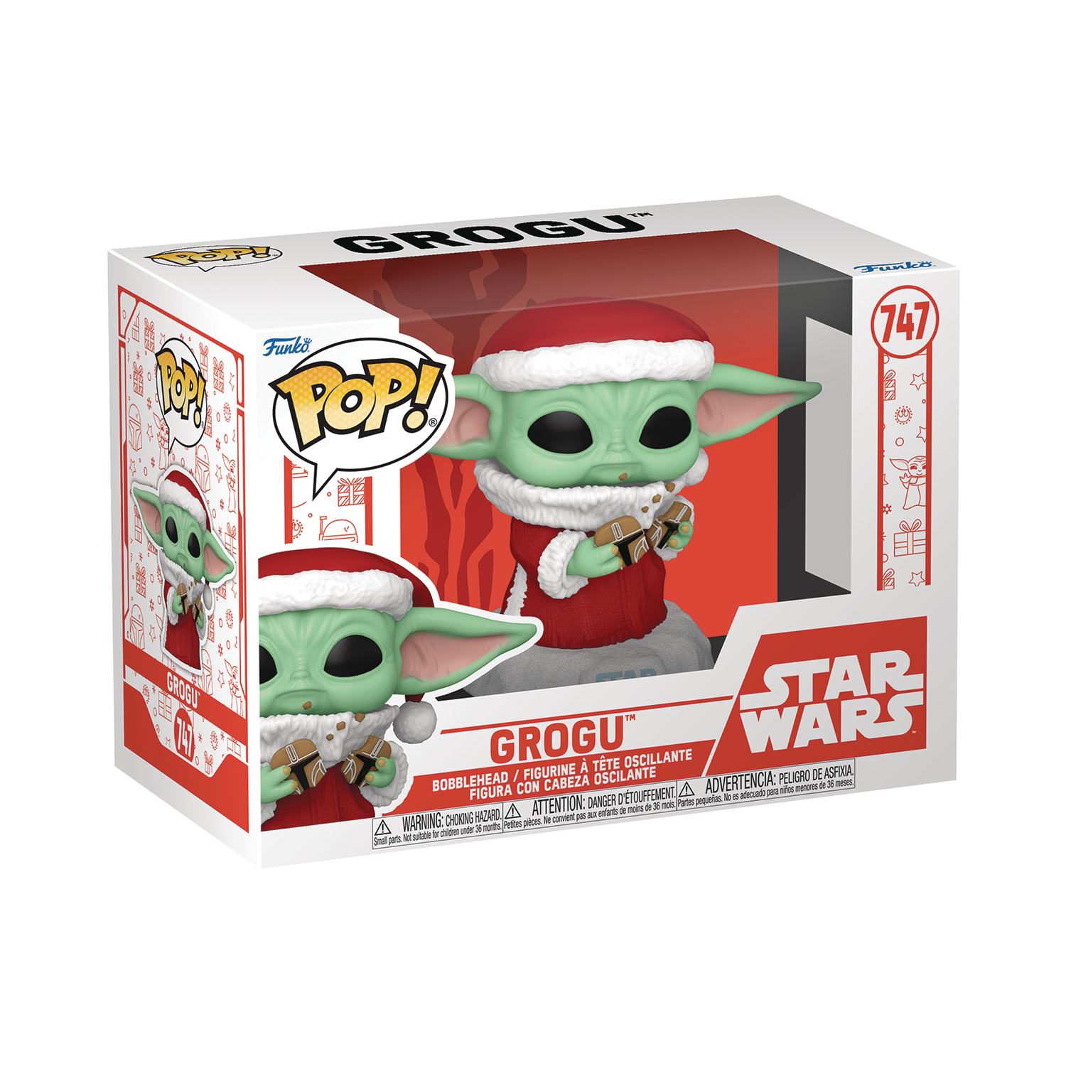 Star Wars: The Mandalorian Holiday Santa Grogu with Cookies Funko Pop! Vinyl Figure #747