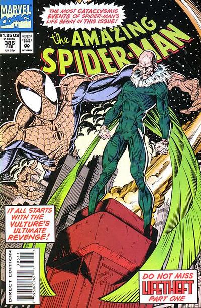 The Amazing Spider-Man #386 [Direct Edition]-Fine (5.5 – 7)