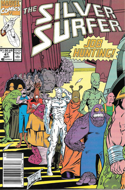 Silver Surfer #41 [Newsstand]-Fine