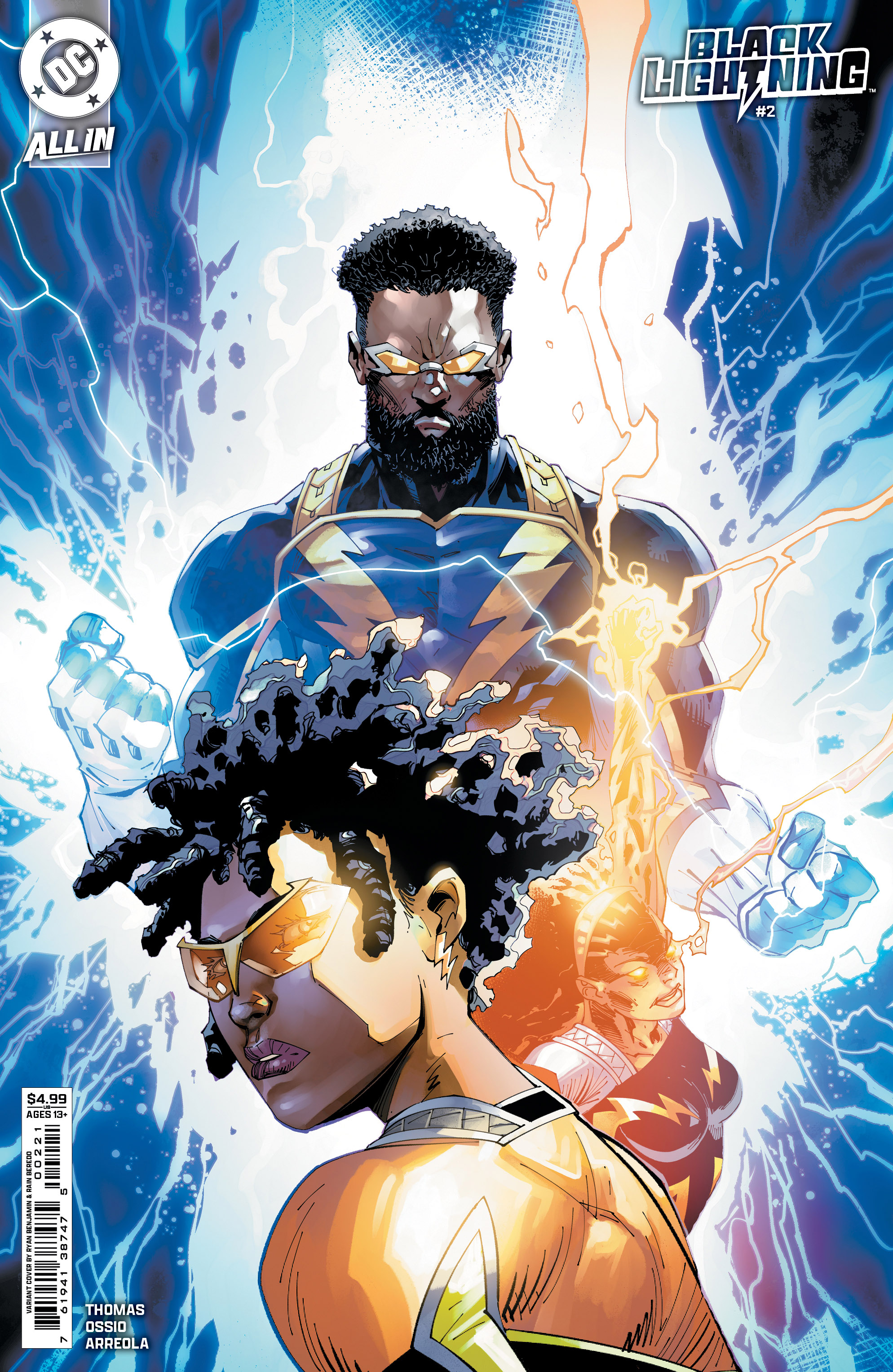 Black Lightning #2 Cover B Ryan Benjamin Card Stock Variant