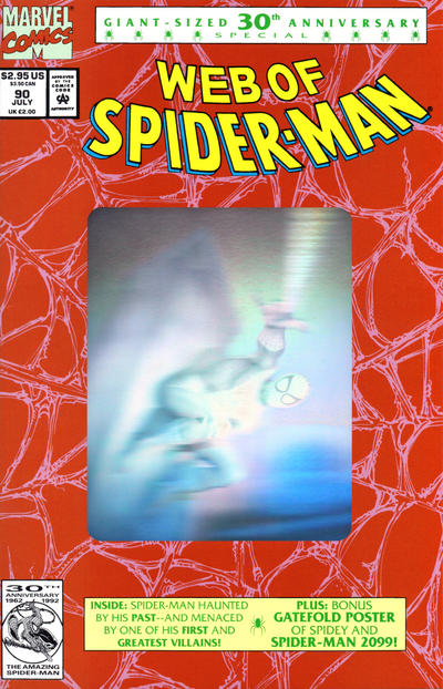 Web of Spider-Man #90 [Direct]-Near Mint (9.2 - 9.8) [Polybagged W/Poster]