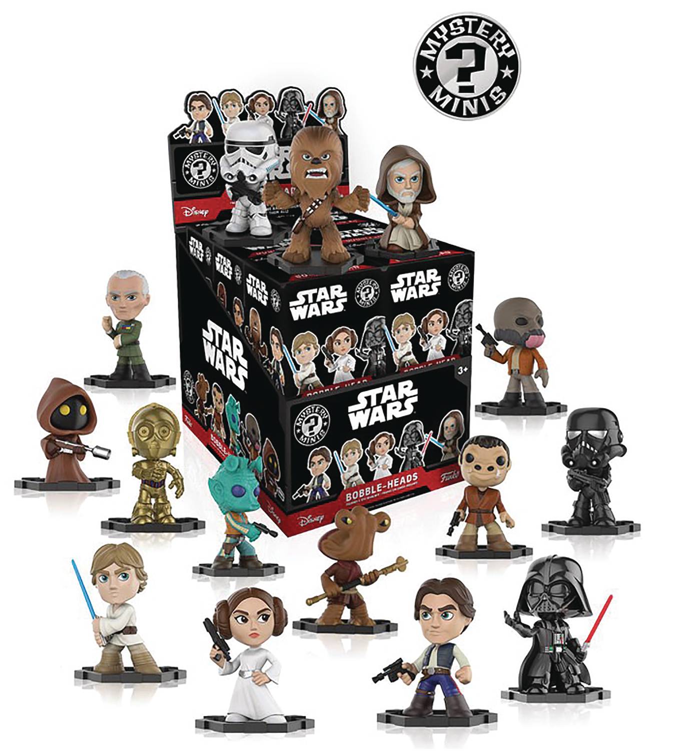 Mystery Minis Star Wars Classic Series 1 12 Piece Blind Mystery Box Display