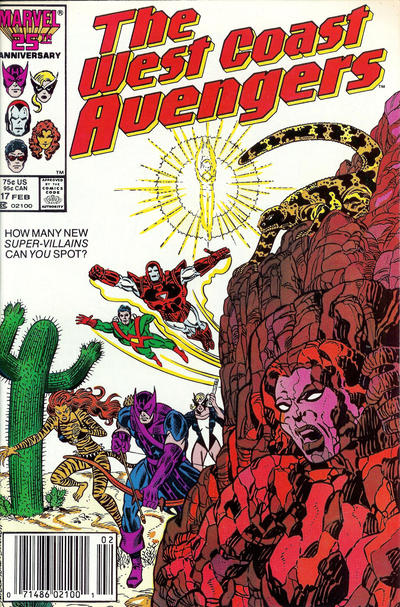 West Coast Avengers #17 [Newsstand]-Fine (5.5 – 7)