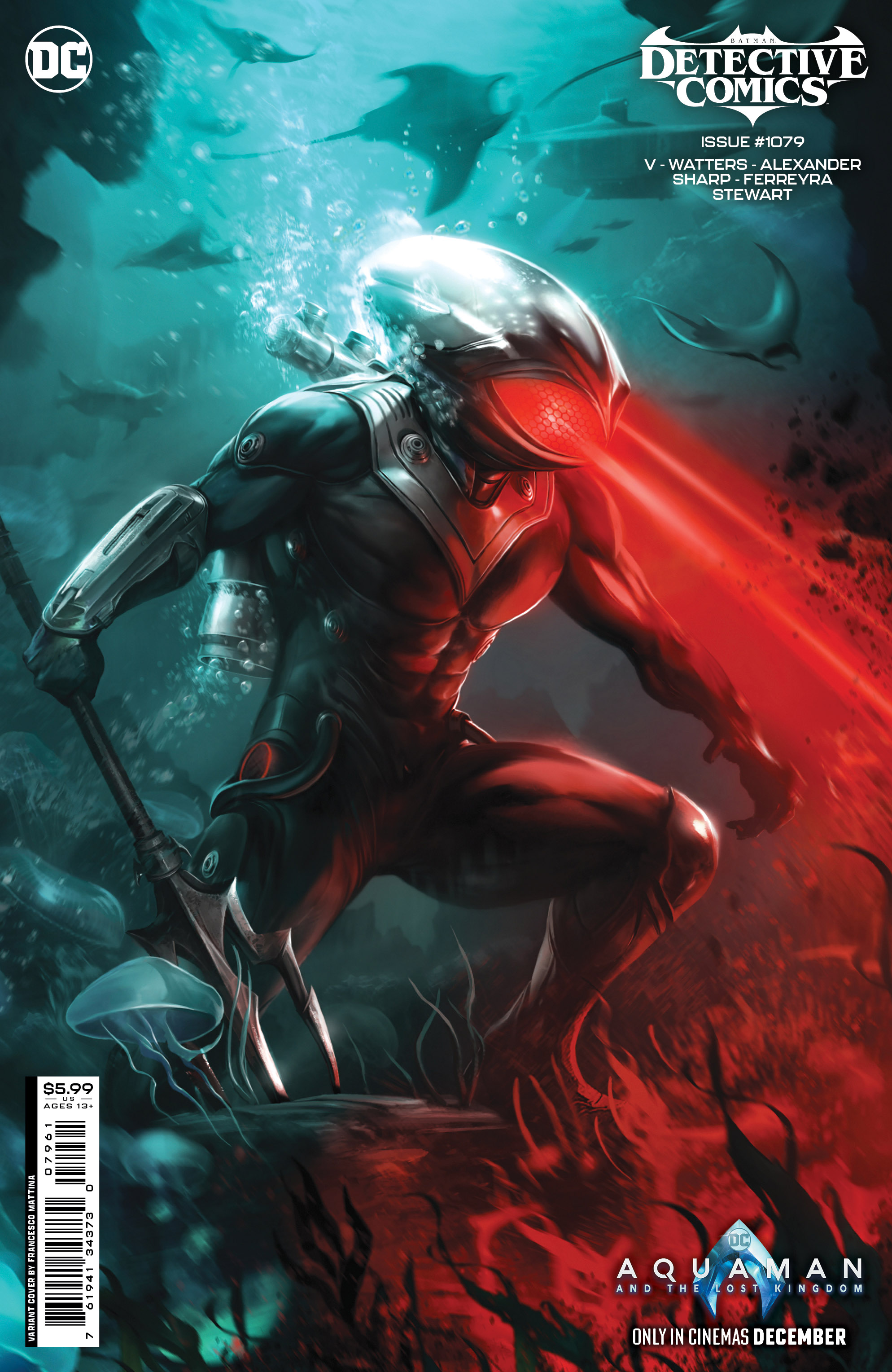 Detective Comics #1079 Cover D Francesco Mattina Aquaman and the Lost Kingdom Card Stock Variant