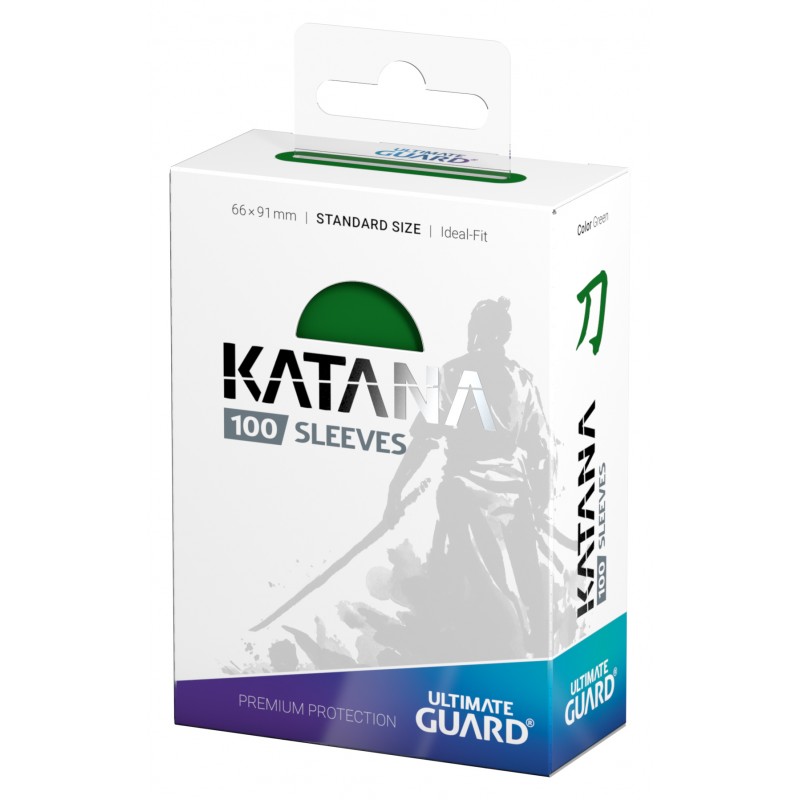 Katana Sleeves Standard Size Green (100Ct)