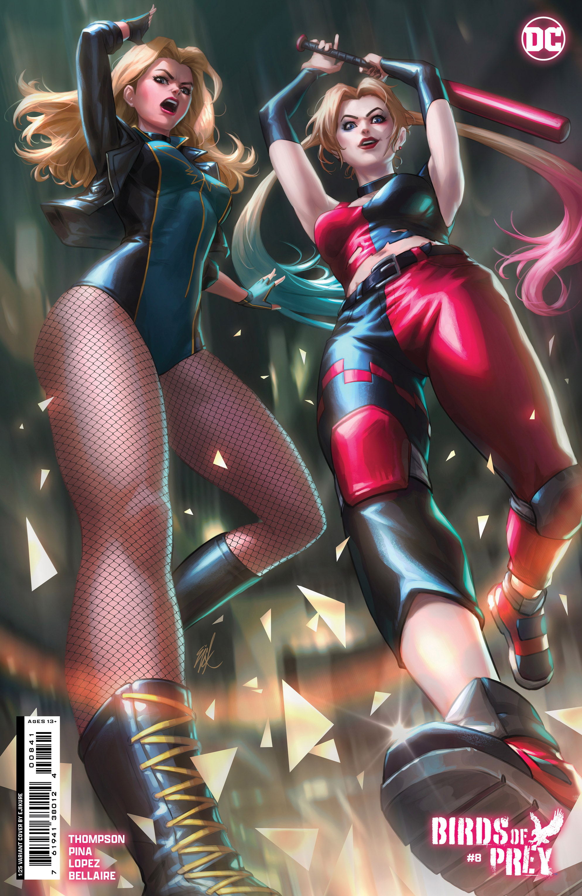 Birds of Prey #8 Cover E 1 for 25 Incentive Ejikure Card Stock Variant
