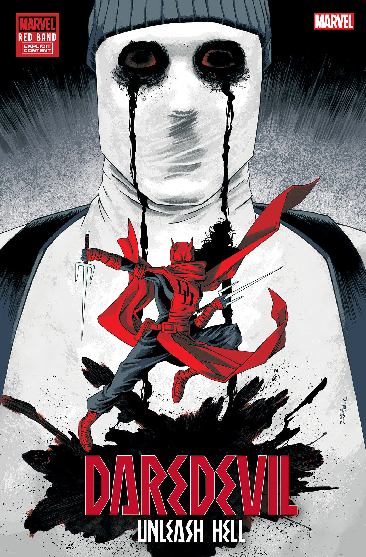 Daredevil: Unleash Hell - Red Band #2 1 for 25 Incentive Declan Shalvey Variant [Polybagged] (Of 5)