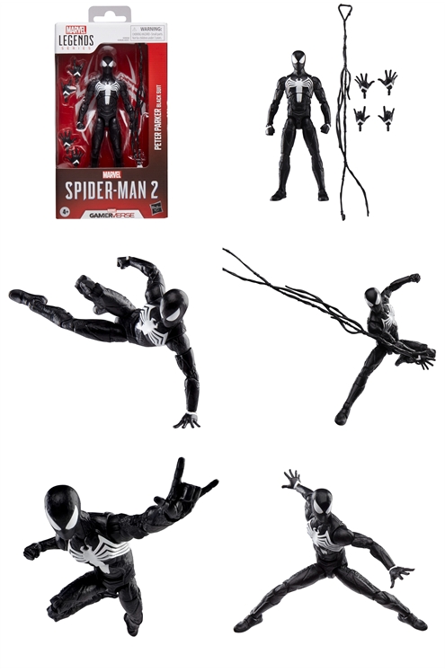 ***Pre-Order*** Marvel Legends Gamerverse Peter Parker Spider-Man Black Suit