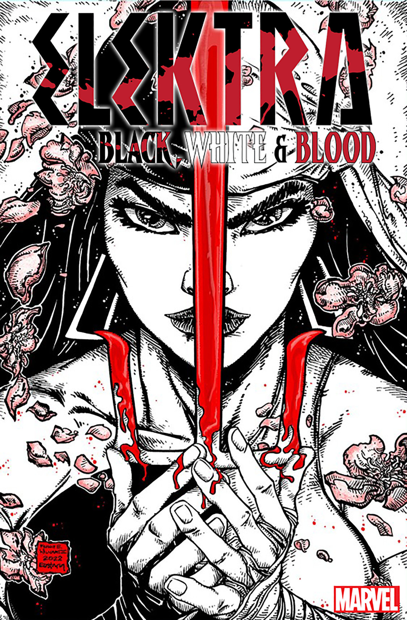 Elektra Black, White & Blood #4 Eastman Variant