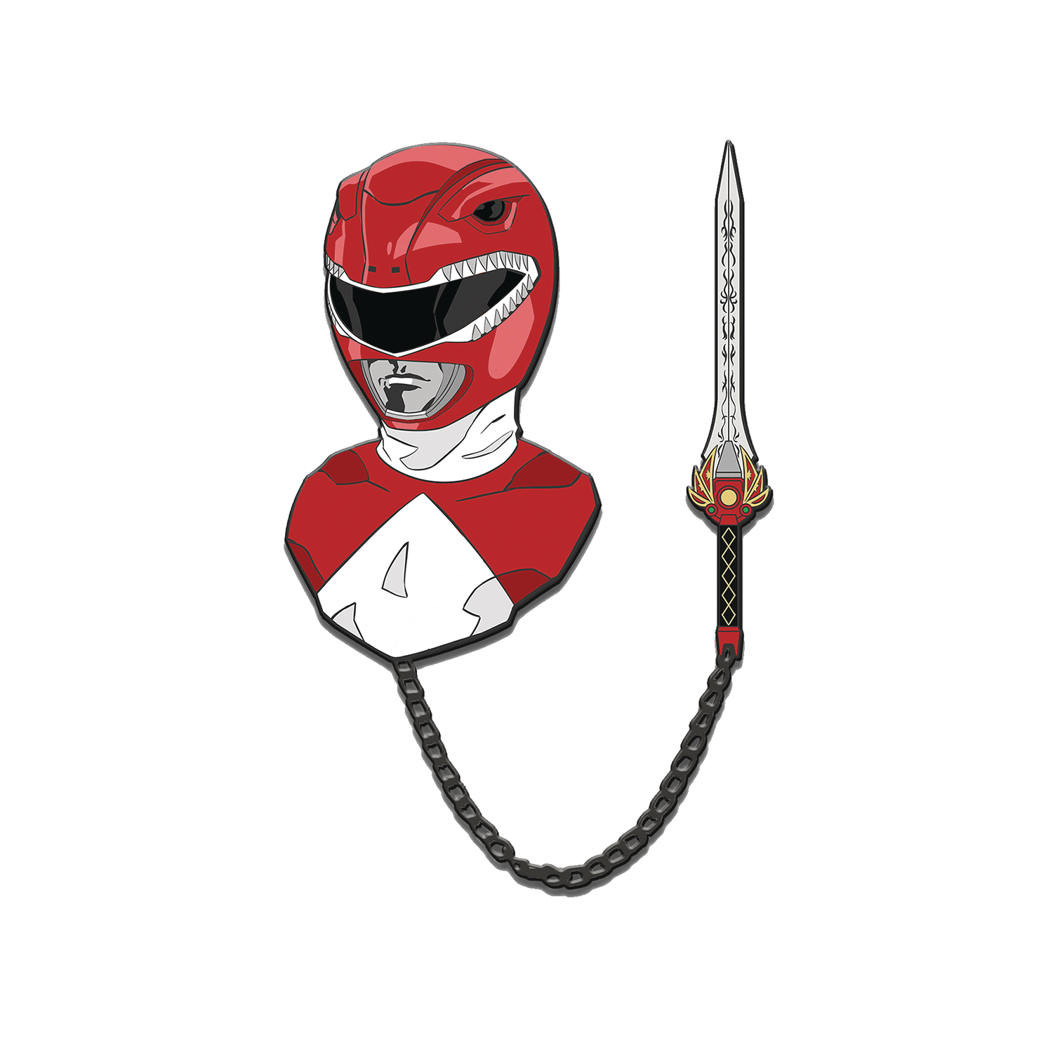 Power Rangers Red Ranger Enamel Pin