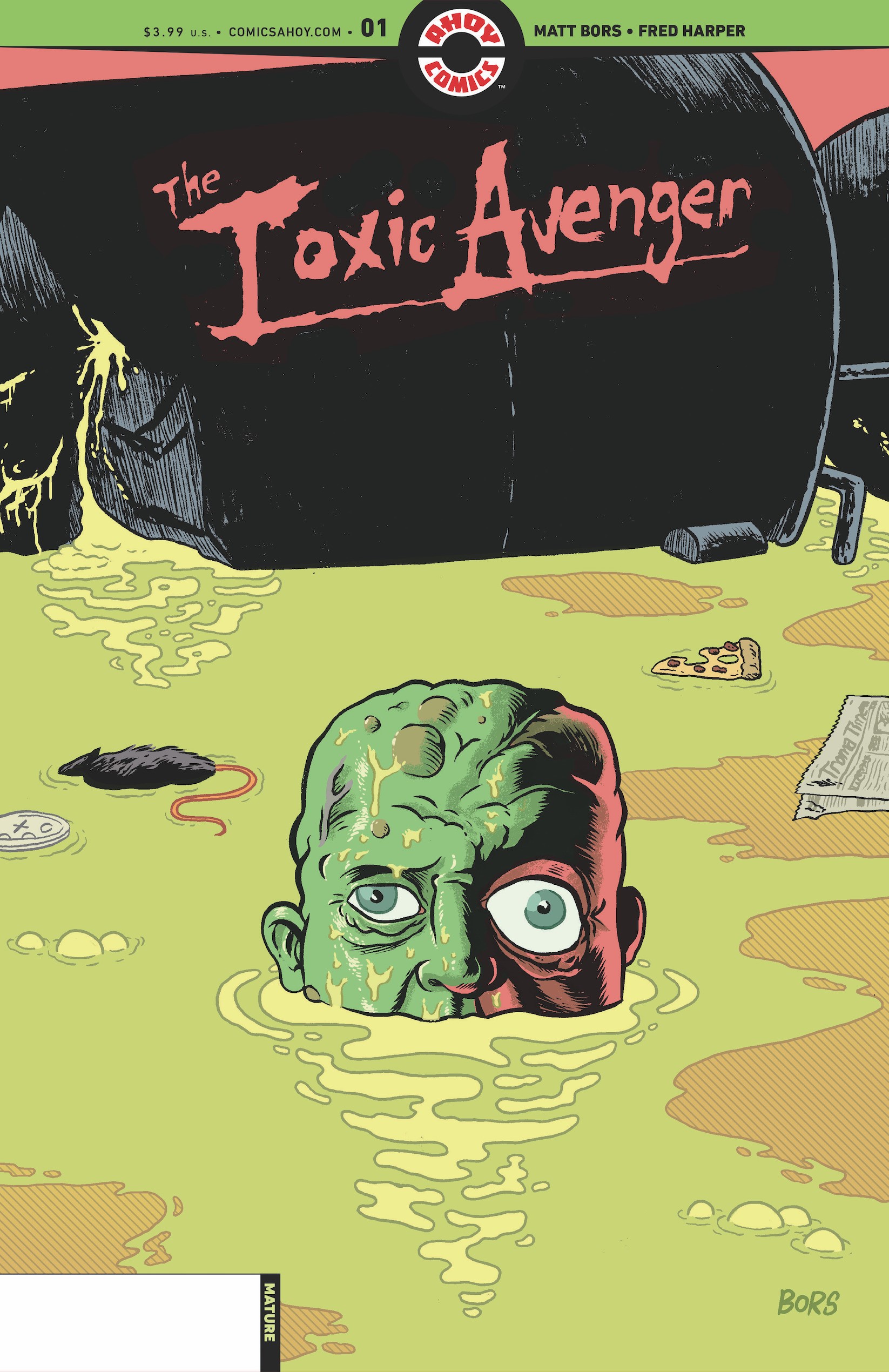 Toxic Avenger #1 Cover B 3 Copy Matt Bors Unlock Variant (Mature) (Of 5)