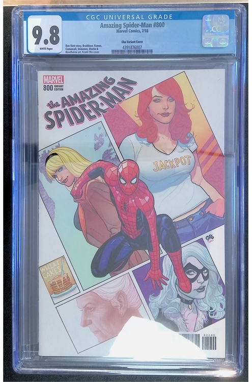 Amazing Spider-Man #800 [Variant Edition - Frank Cho Cover] - Cgc 9.8