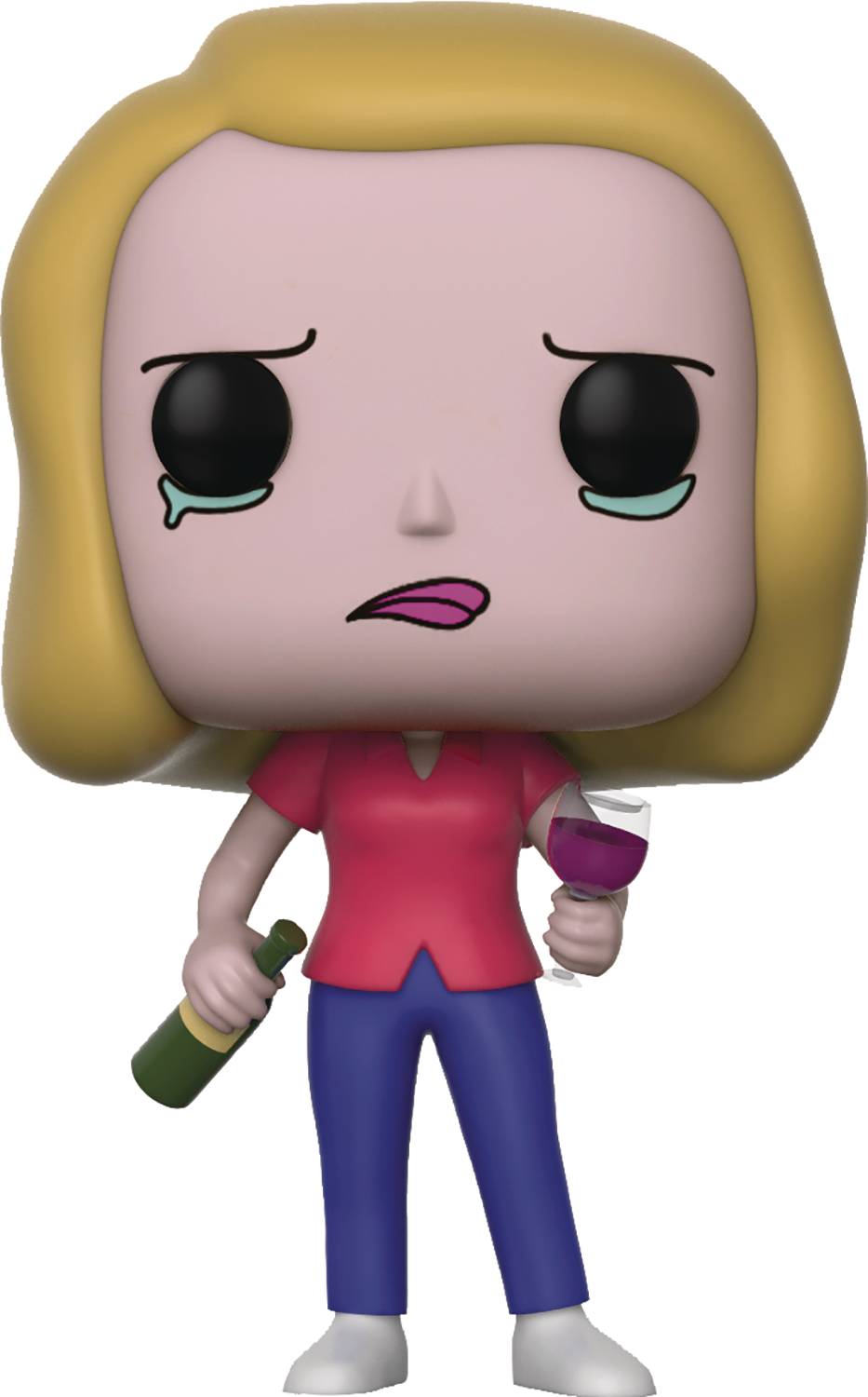 Pop Animation Rick and Morty Beth With Wine Glass Vinyl Figure