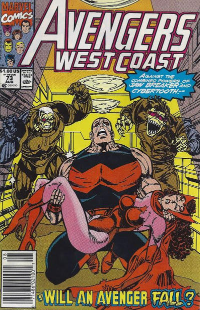 Avengers West Coast #73 [Newsstand](1985)-Fine (5.5 – 7)