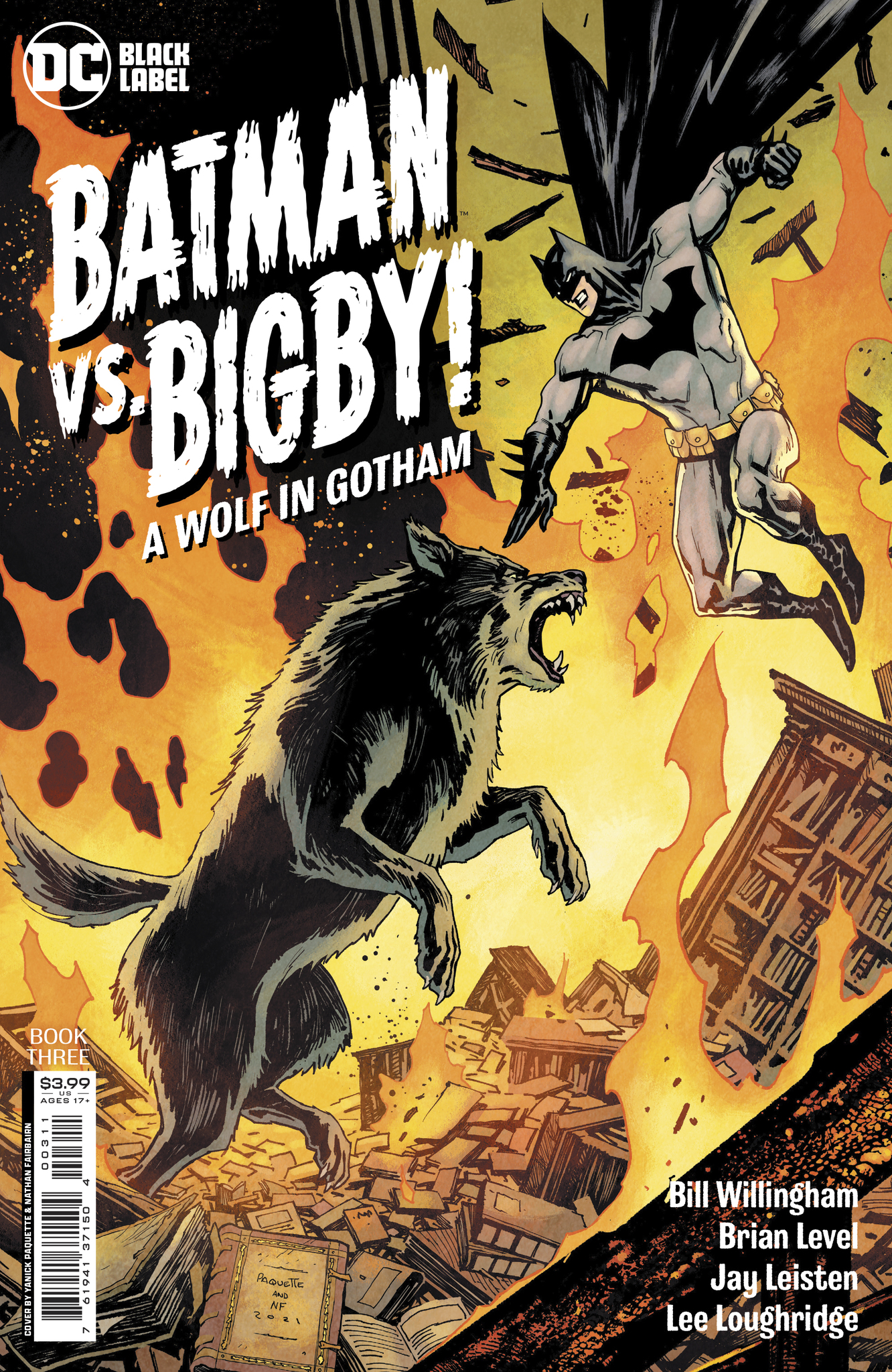 Batman Vs Bigby A Wolf In Gotham #3 Cover A Yanick Paquette (Mature) (Of 6)