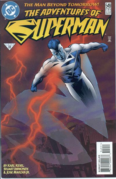 Adventures of Superman #549 [Direct Sales]-Very Fine (7.5 – 9)