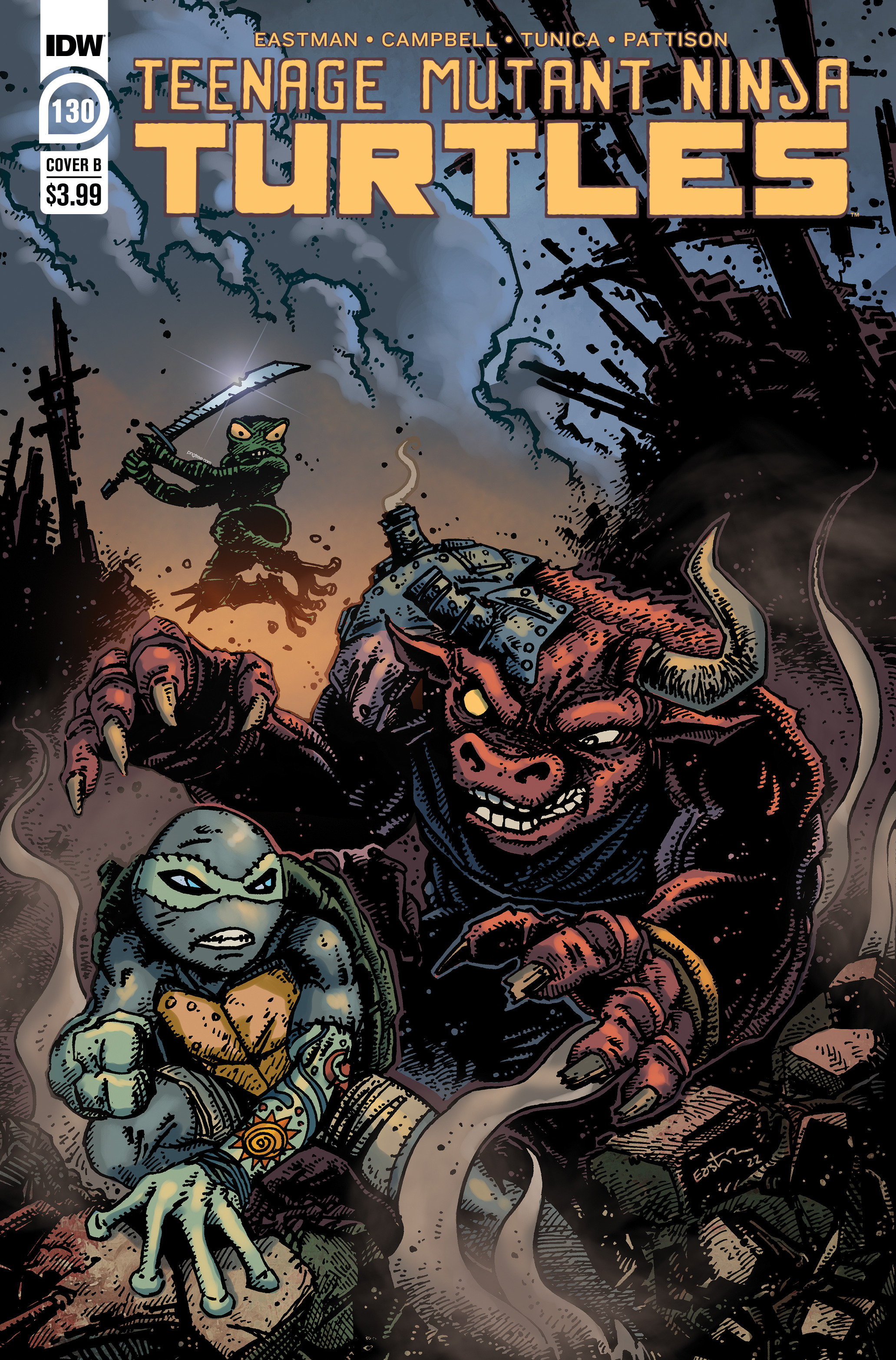 Teenage Mutant Ninja Turtles Ongoing #130 Cover B Eastman (2011)