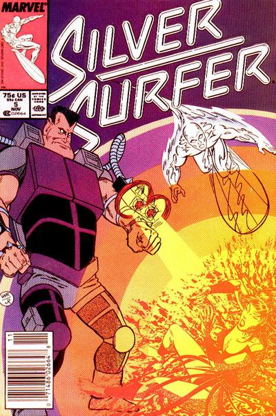 Silver Surfer #5 [Newsstand]-Fine (5.5 – 7)