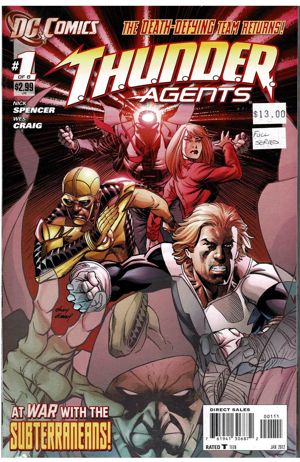 Thunder Agents #1-6 Comic Pack 
