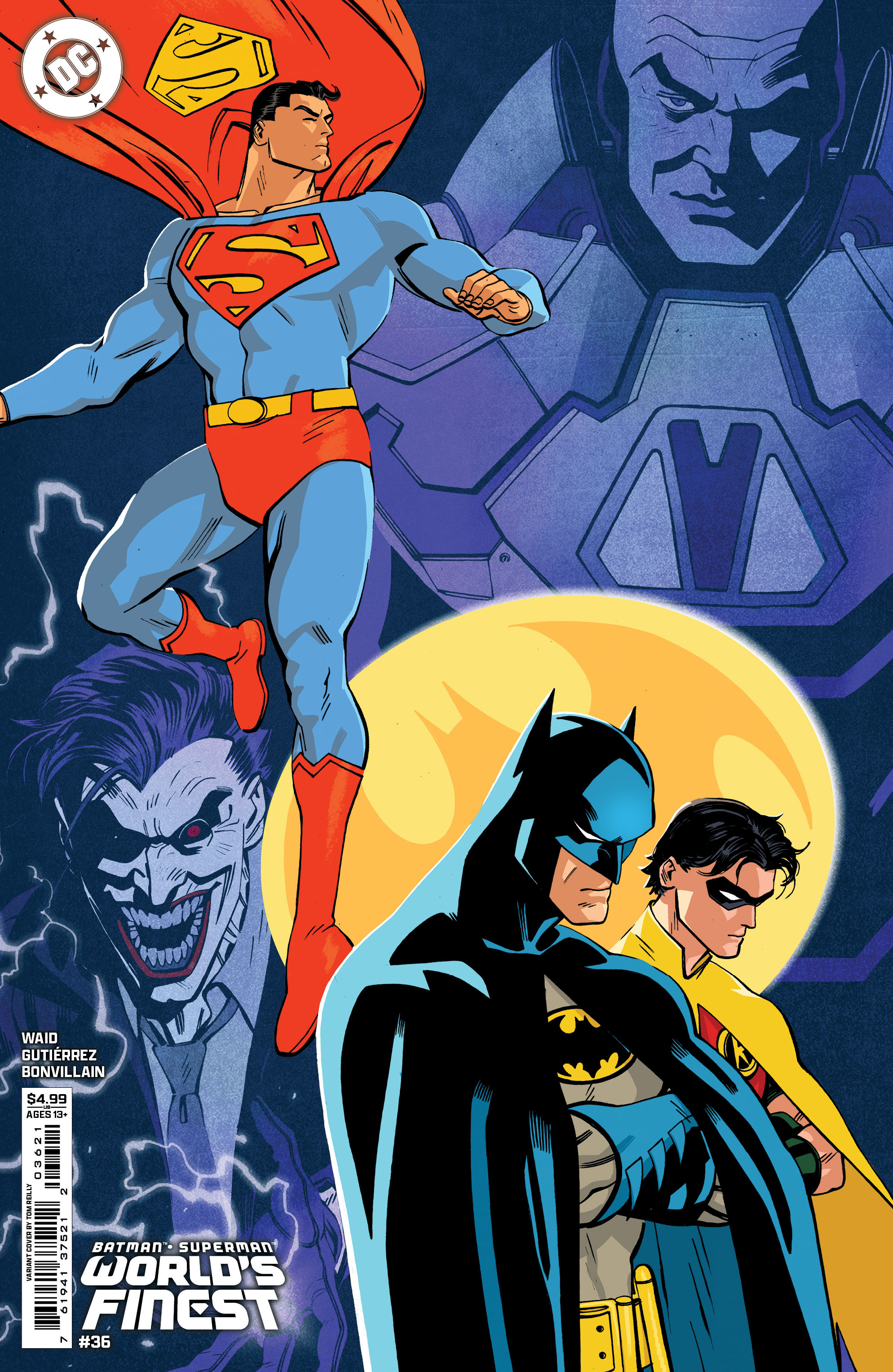 Batman Superman World's Finest #36 Cover B Tom Reilly Card Stock Variant