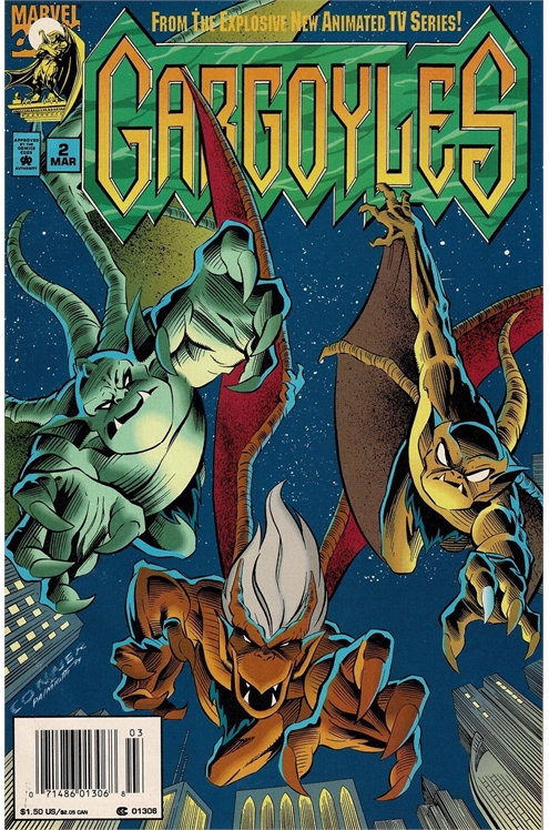 Gargoyles #2 [Newsstand] - Fn/Vf