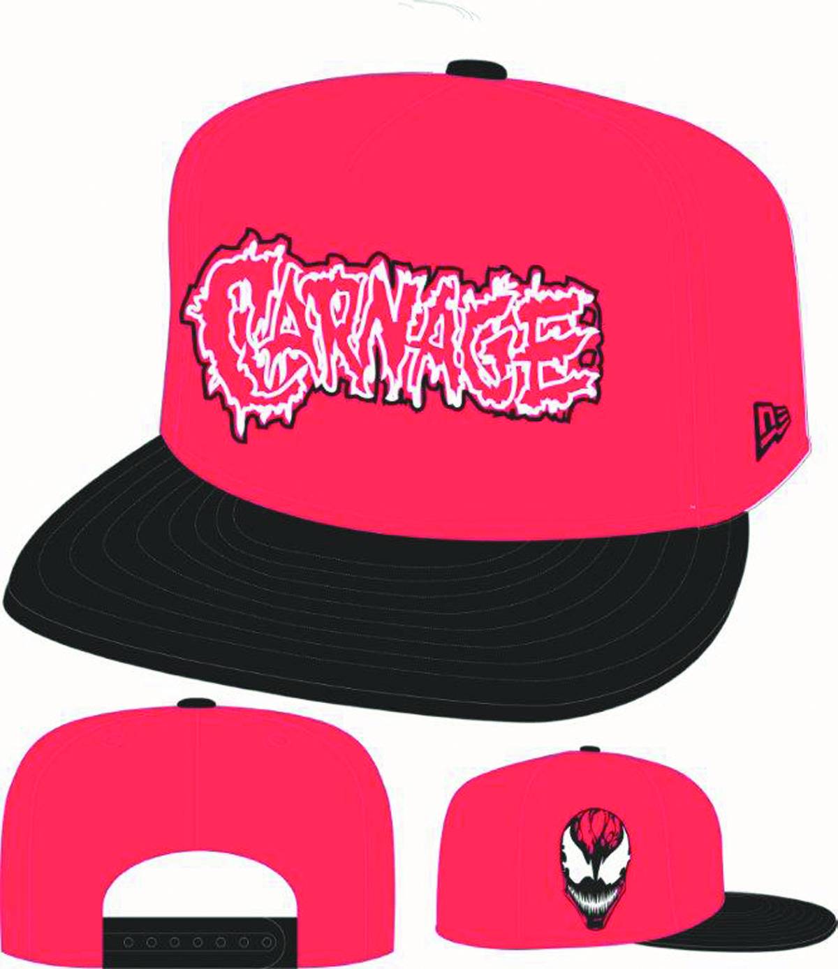 Hero Neon Sign Carnage Logo Px Snapback Cap