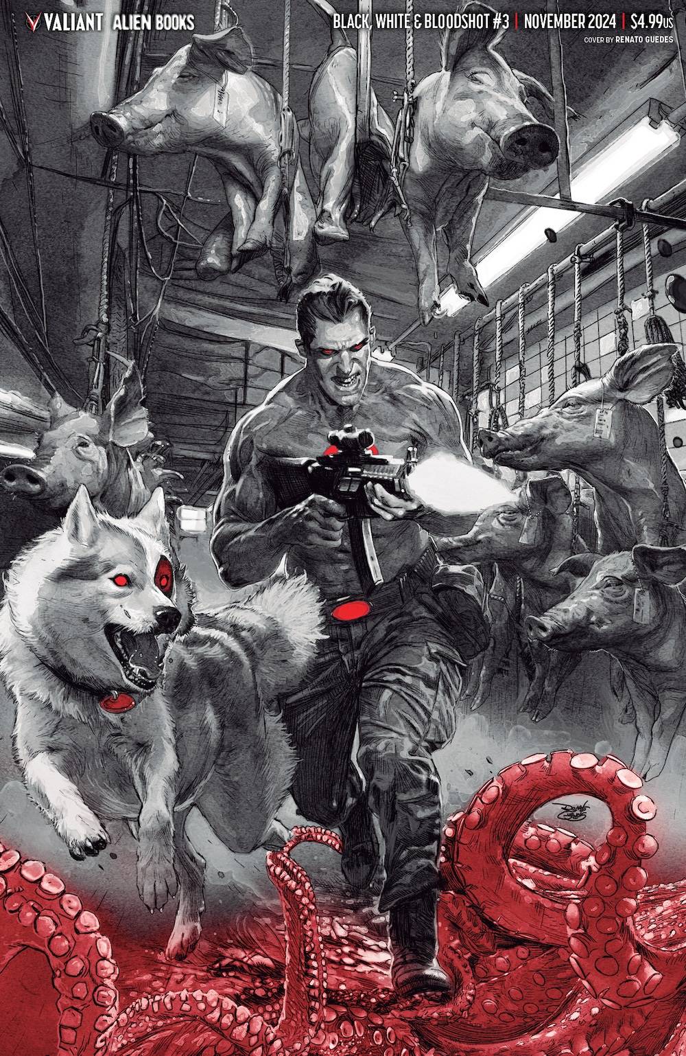 Black White & Bloodshot #3 Cover E Guedes Virgin (Mature) (Of 4)