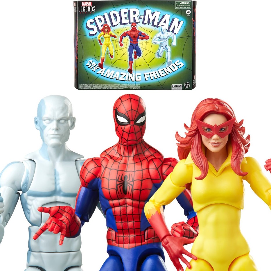 Marvel Legends - Spider-Man and his Amazing Friends 6 inch Action Figure 3 Pack