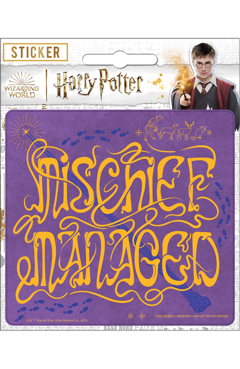 Harry Potter Mischief Managed Sticker