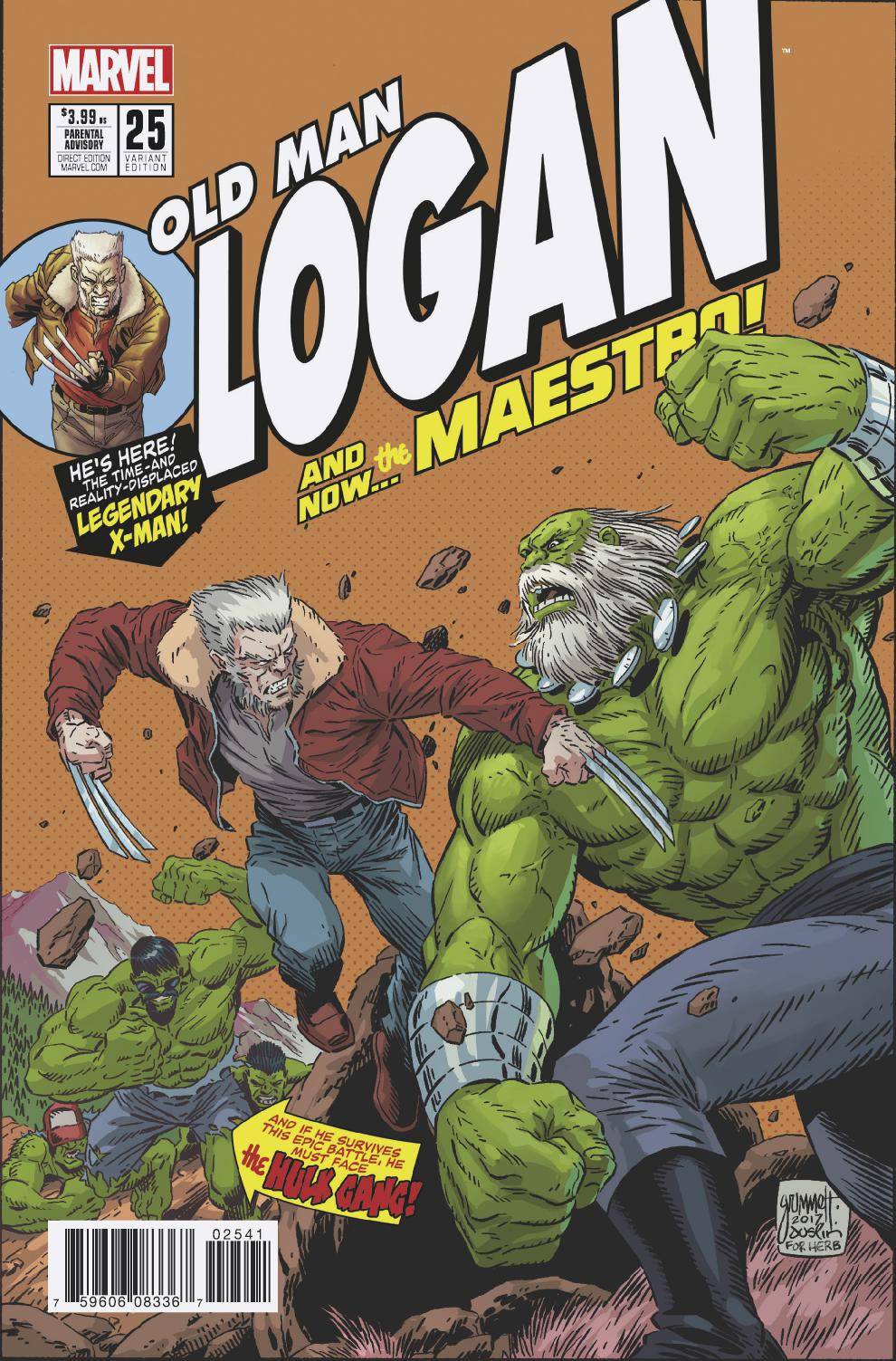 Old Man Logan #25 Grummett Homage Variant