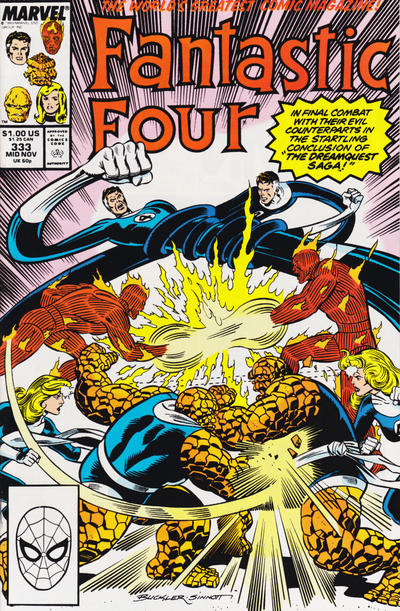 Fantastic Four #333 [Direct] - Fn/Vf