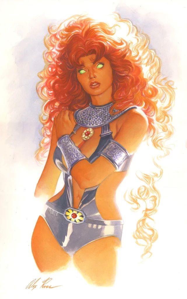 Tales of The Titans #1 Alex Ross Exclusive Starfire San Diego ComicCon Variant Signed W/ Coa