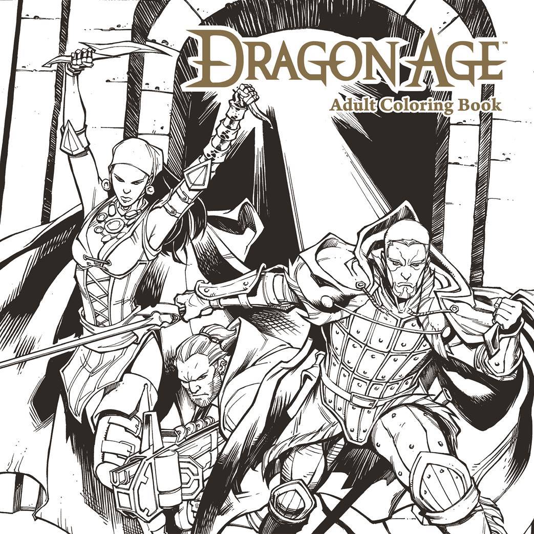 Dragon Age Adult Coloring Book Graphic Novel