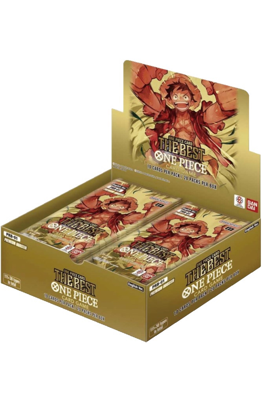 One Piece TCG: Premium Booster One Piece Card The Best Booster Display [PRB-01] (20Ct)