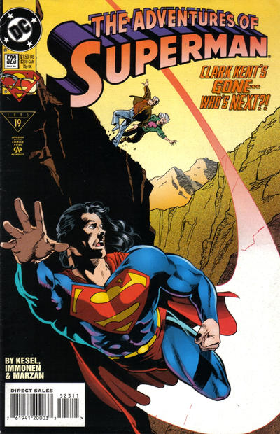 Adventures of Superman #523 [Direct Sales]-Very Fine (7.5 – 9)