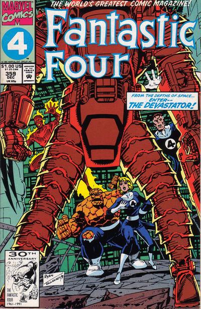 Fantastic Four #359 [Direct] - Vf/Nm 9.0