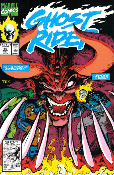 Ghost Rider #19 (1990) [Direct]-Fine (5.5 – 7)