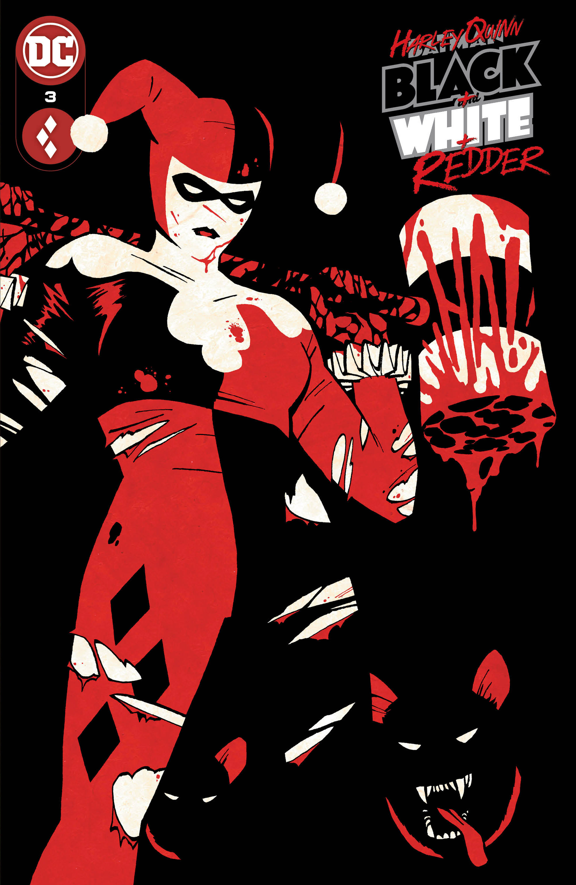 Harley Quinn Black White Redder #3 Cover A Cliff Chiang (Of 6)